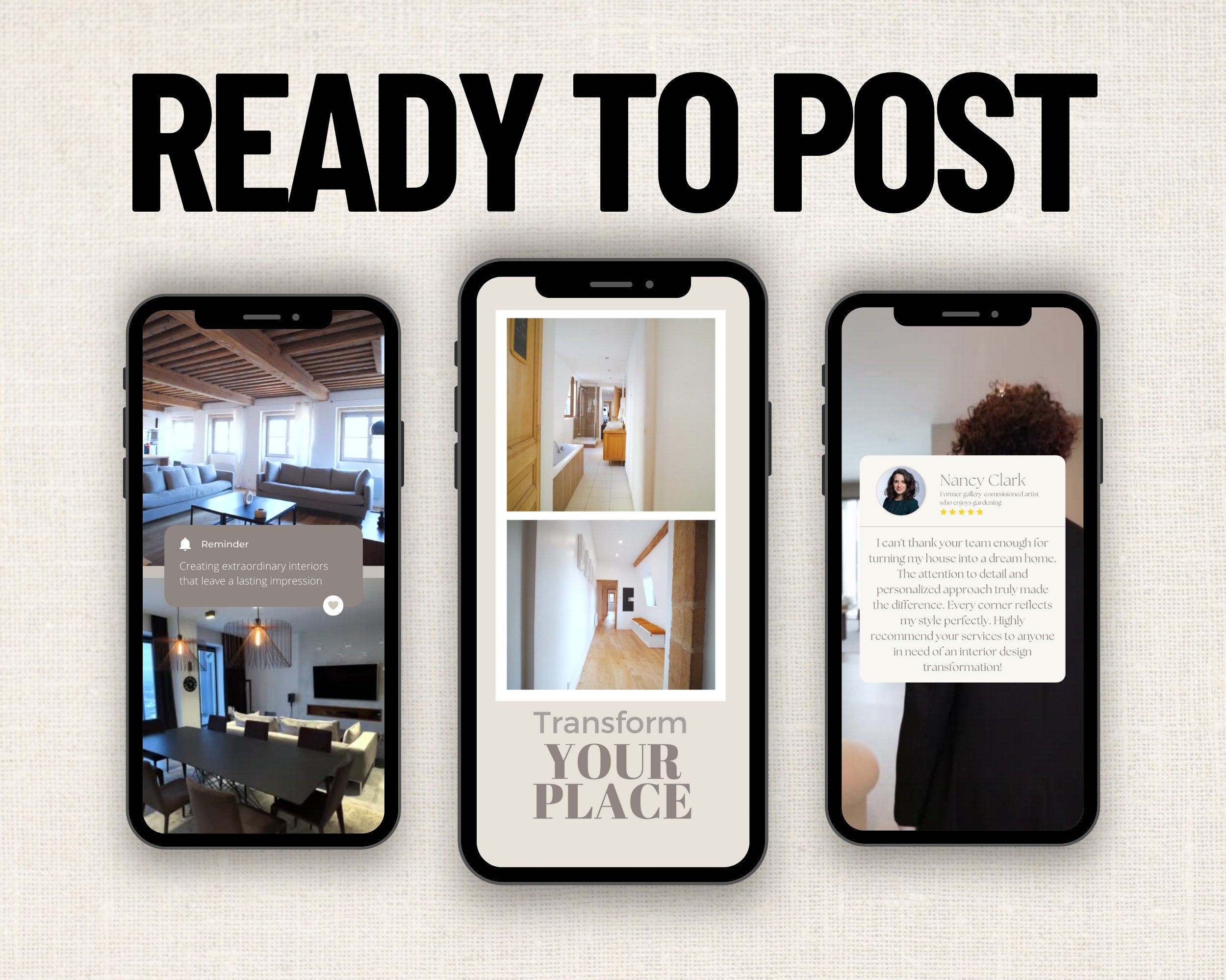 Interior Design Instagram Reels Templates: Social Media Marketing ...