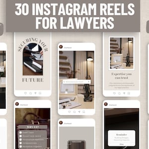 Lawyer Reels Video Templates, Editable Law Firm Marketing Template for Attorney, Law Office Social Media Videos Made In Canva