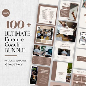 Financial Advisor Instagram Post Template, Editable Social Media Posts for Financial Coach, Consultant Services Ready to Post Content
