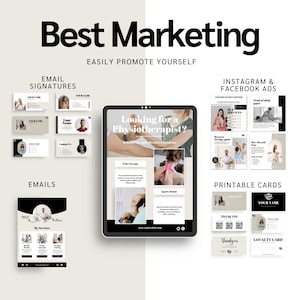 Physiotherapy Bundle: Social Media Templates, Flyers, Business Cards, Website, Reels (Editable Bundle for a Physiotherapist) image 8