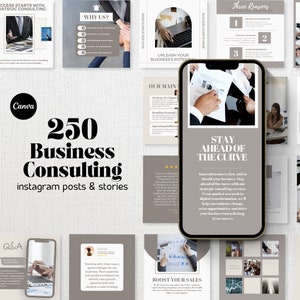 Business Consultant Instagram Post Template, Editable Social Media Posts for Consultant, Business Consulting Marketing, Ready to Post