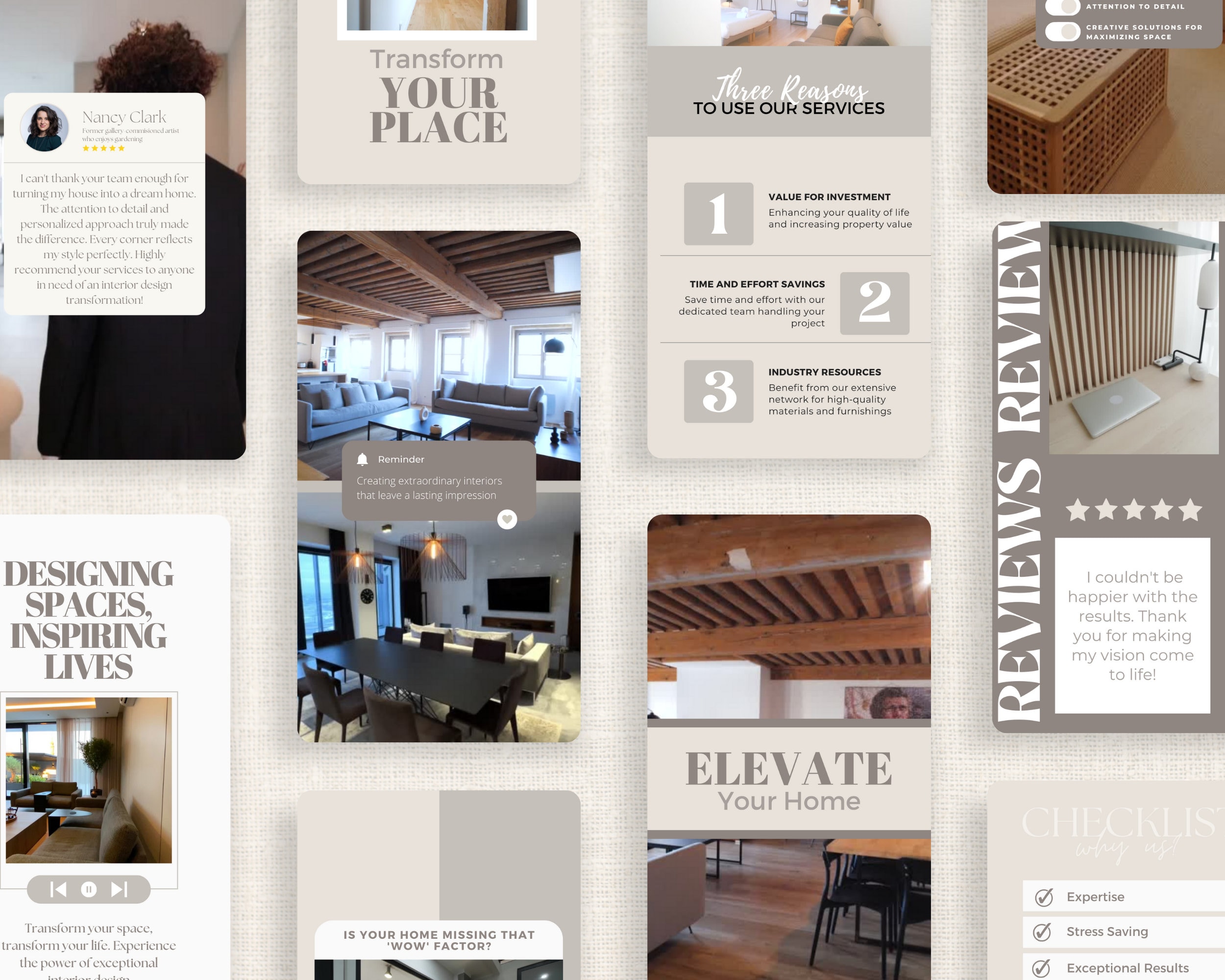Interior Design Instagram Reels Templates: Social Media Marketing ...