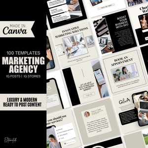 Marketing Agency Instagram Post Template, Social Media Posts for Small Business, Digital Marketing Agency Template, Ready to Post Content