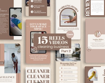 Cleaning Business Instagram Reels Template, Editable Social Media Reels for Professional Cleaner, Cleaning Service Marketing, Ready to Post