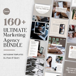 Digital Marketing Agency Template, Marketing Agency Instagram Post Template, Facebook Posts for Social Media Manager, Ready to Post Content