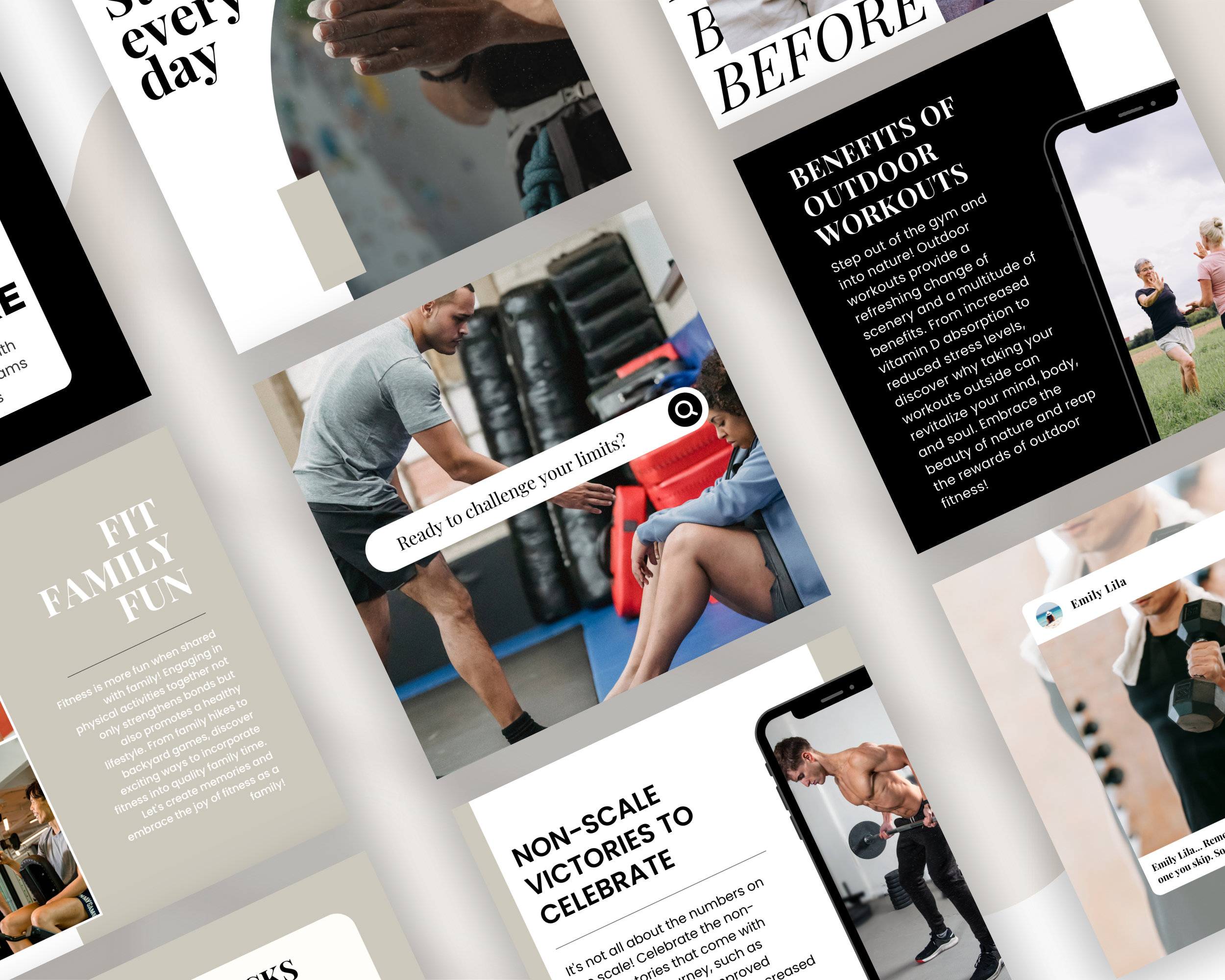 Personal Trainer Instagram Post Template, Social Media Marketing ...