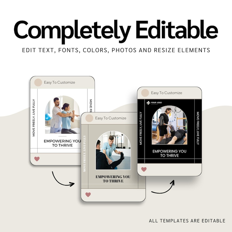 Physiotherapy Bundle: Social Media Templates, Flyers, Business Cards, Website, Reels (Editable Bundle for a Physiotherapist) image 10