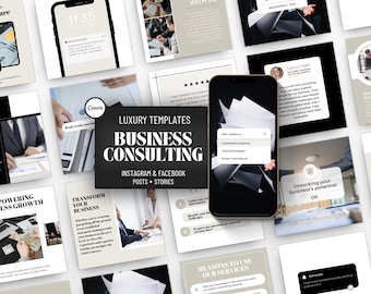 Plantilla editable para publicación de Instagram de Business Coach, publicaciones en redes sociales para consultoría empresarial y marketing de desarrollo empresarial, lista para publicar.