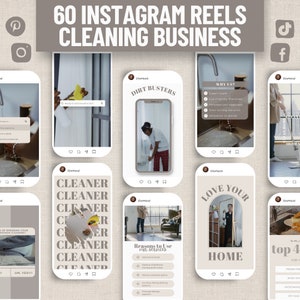 Cleaning Business Reel Video Template, Cleaning Service Marketing, Editable Social Media Reels for Professional Cleaner, Ready to Post