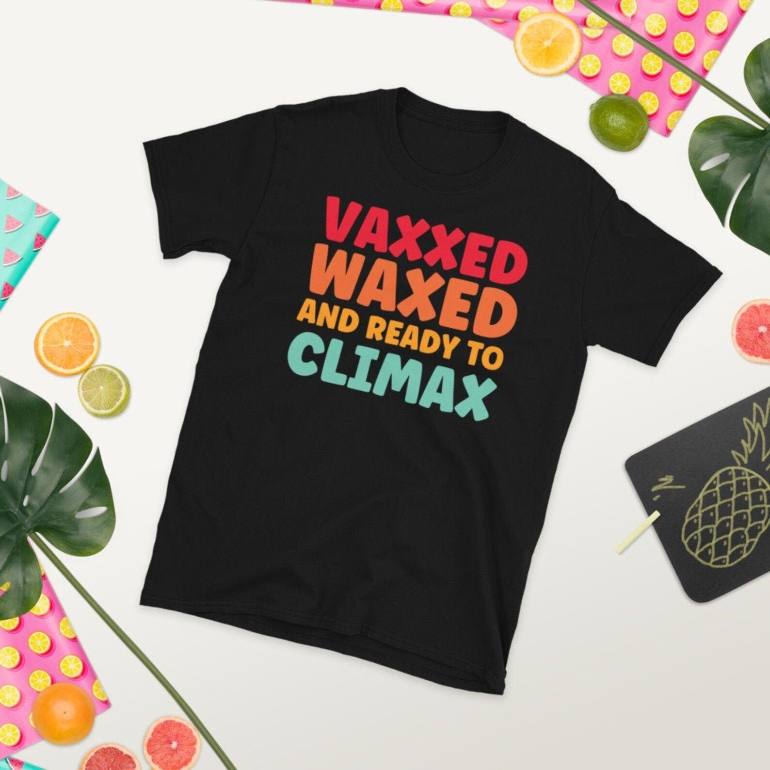 waxed and vaxxed t shirt