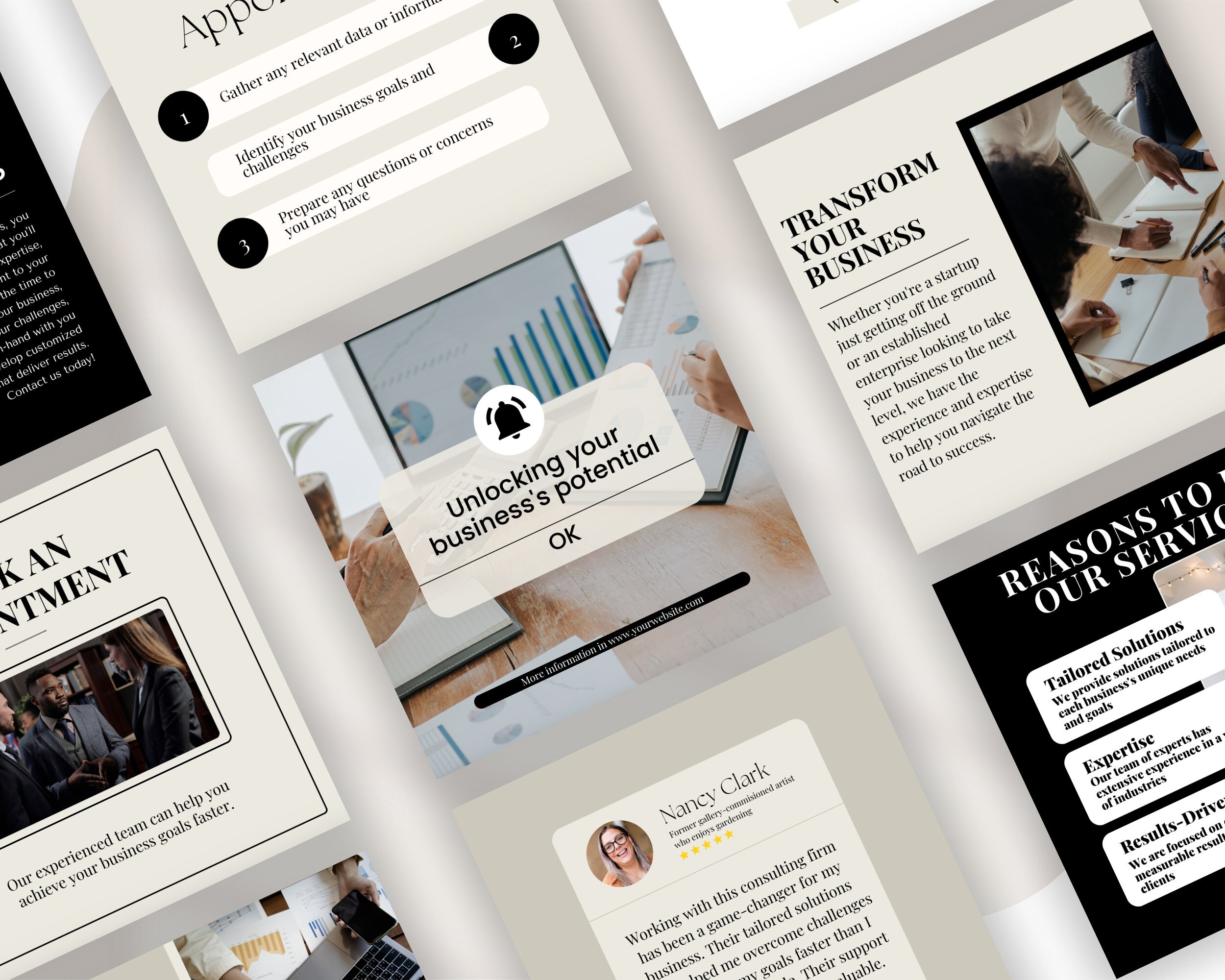 Editable Business Coach Instagram Post Template, Social Media Posts for ...