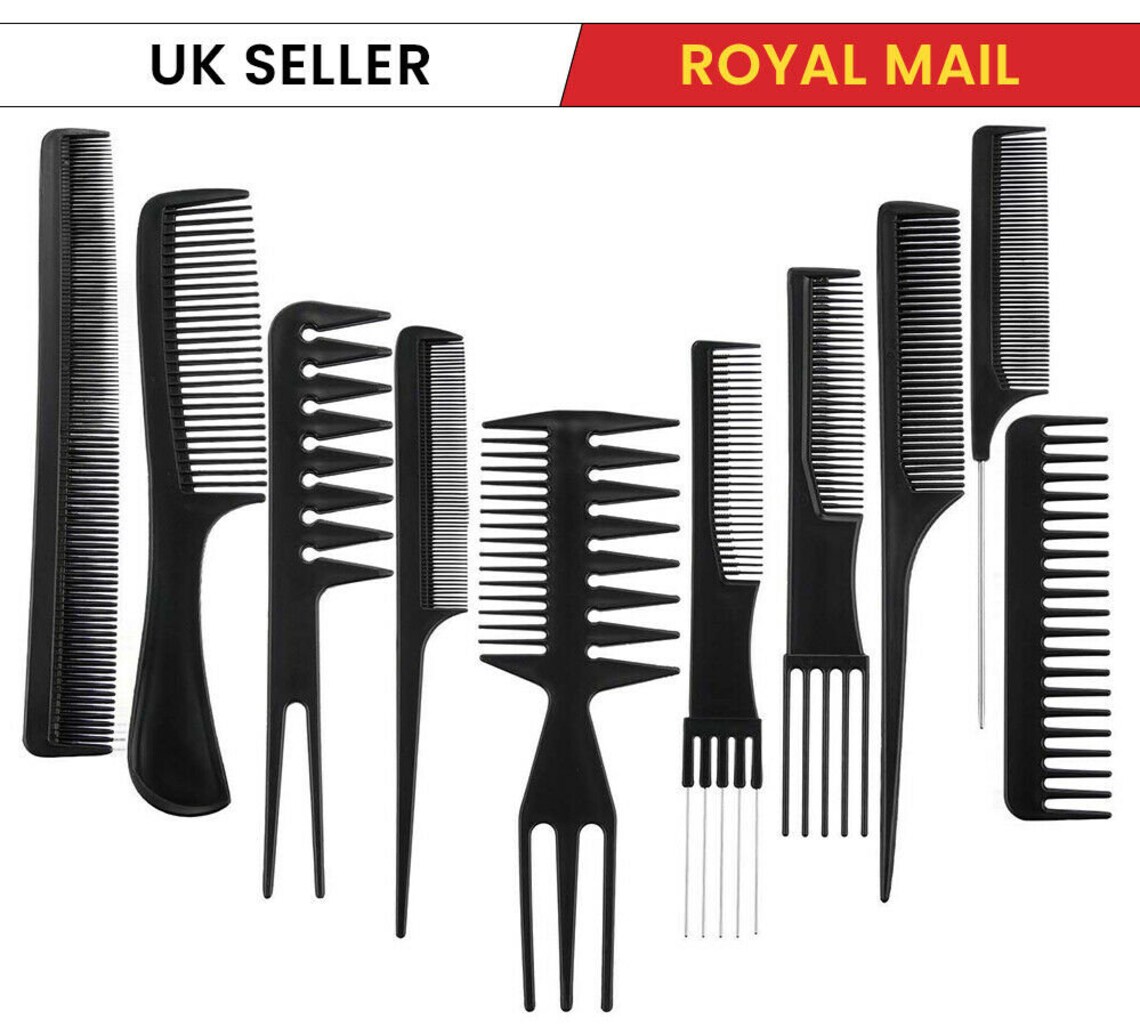 10pcs salon comb hairdressing styling tooth detangler hair Etsy