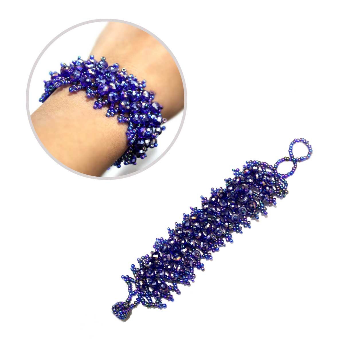 Multicolour Breaded Bracelet Bead Jewellery Slight Stretch Etsy