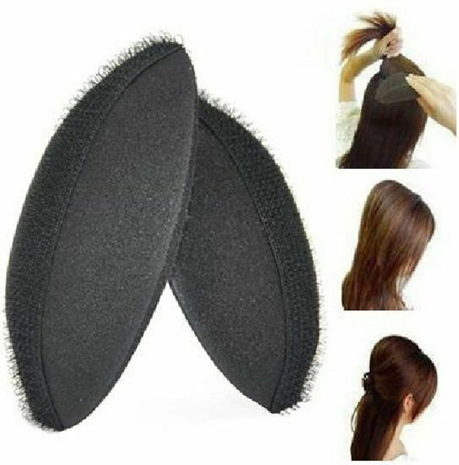 Set of 2 boost hair volumizing bumpit puff insert foam pad Etsy