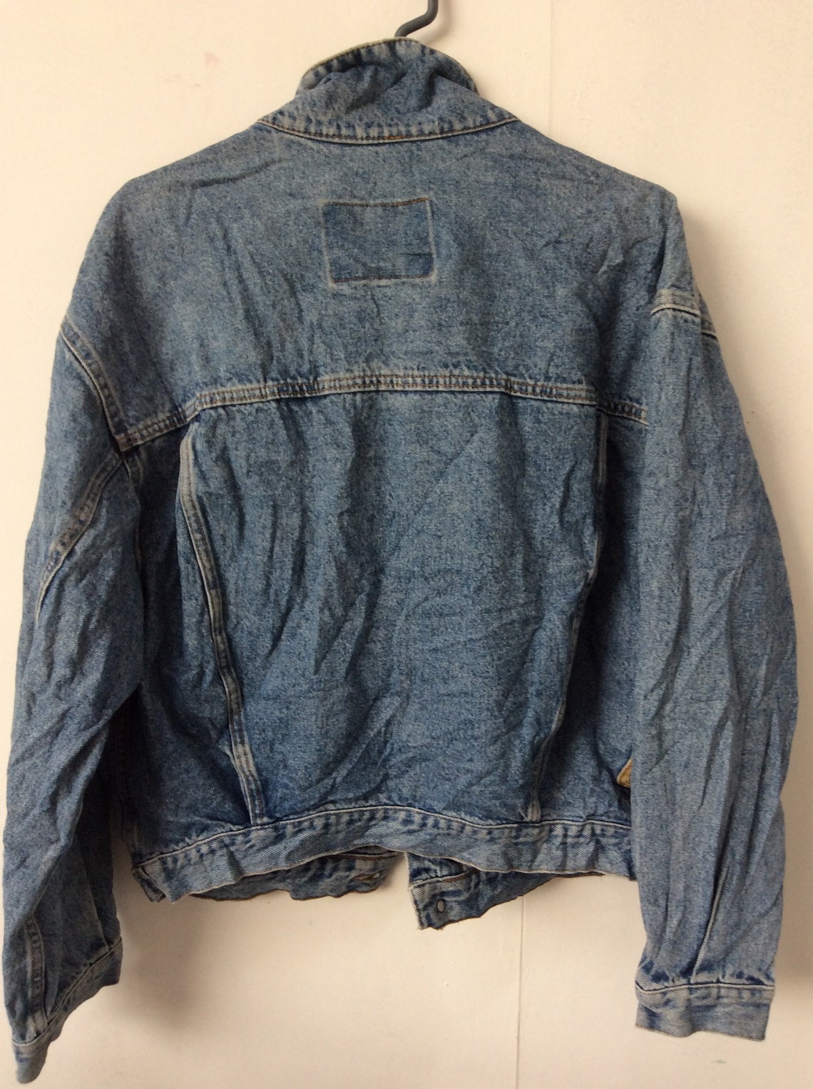 Vintage diesel 80s 90s denim jeans jacket Large design D78 | Etsy