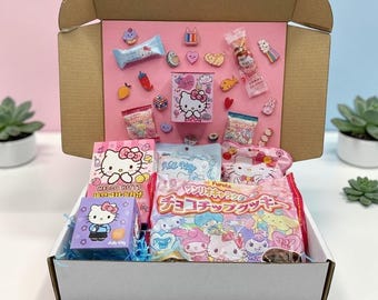Hello Kitty Gift Box - Kawaii Snack Box, Japanese Candy Set, Cute