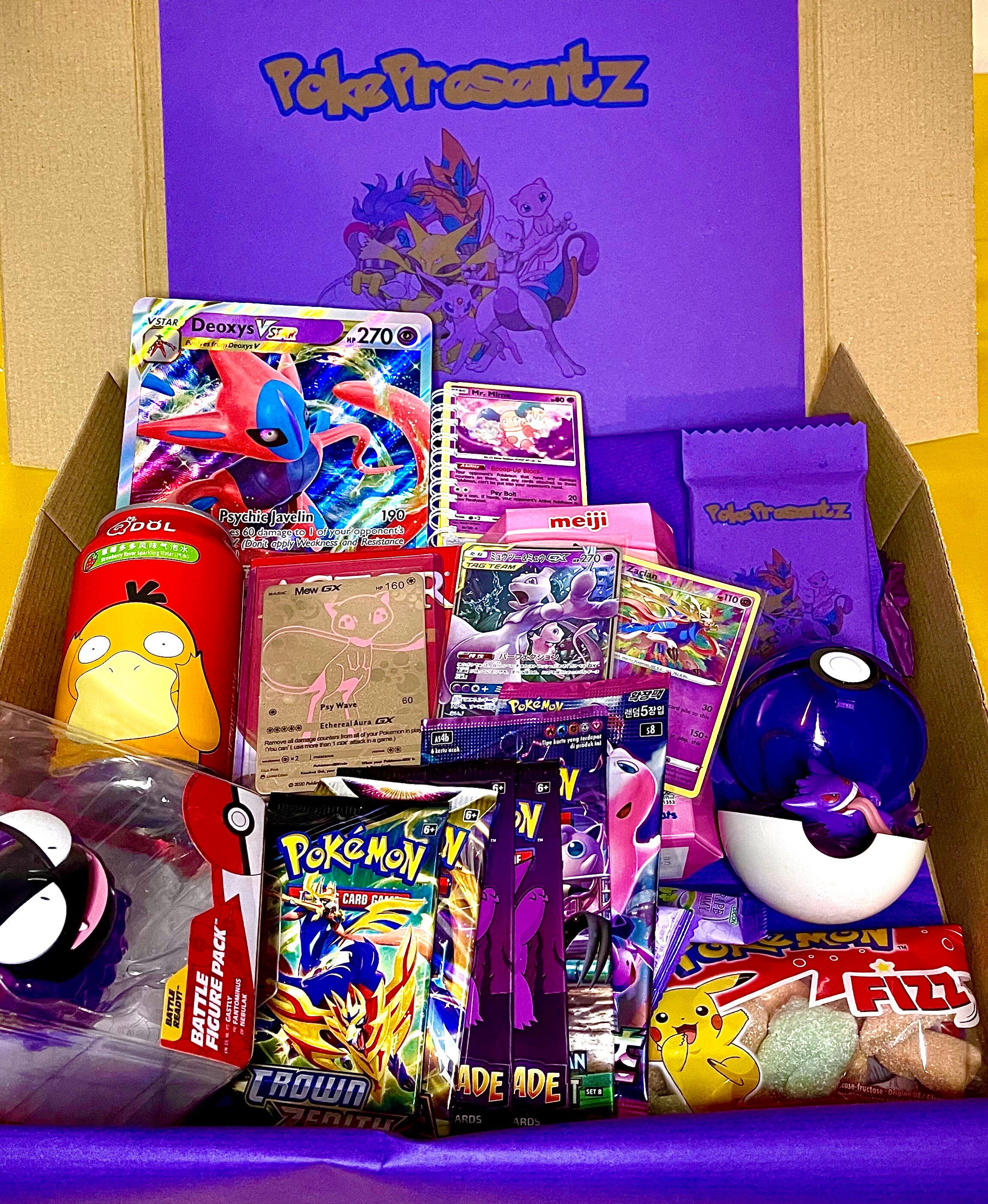 Pokemon Mystery Box Gift With Rare Cards Request Any Pokemon Etsy Canada