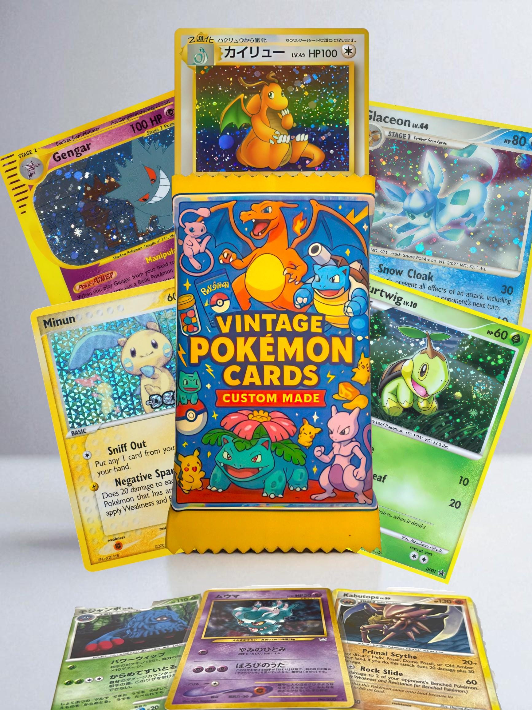 Pokemon Authentic Vintage Pokepresentz Pack (ORIGINAL CARDS)