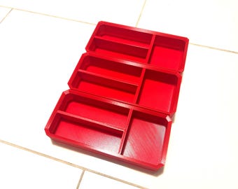 Milwaukee Packout Organizer Stacking Insert Bins- Double Bin 1/3 Height
