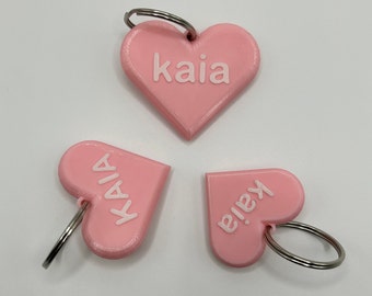 Heart Shaped Personalized Dog Name Tag