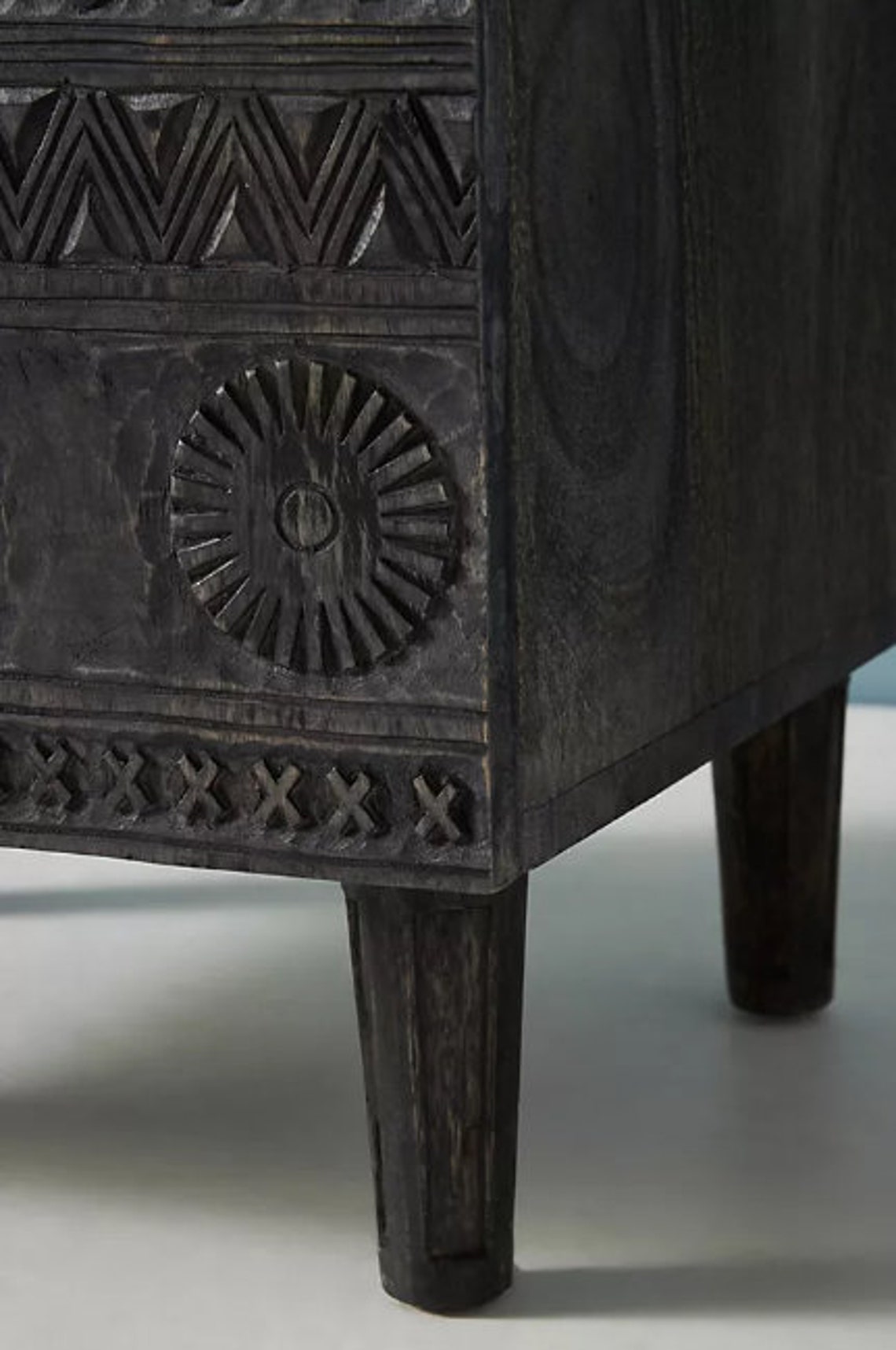 Hand Carved Bedside Nightstand Etsy