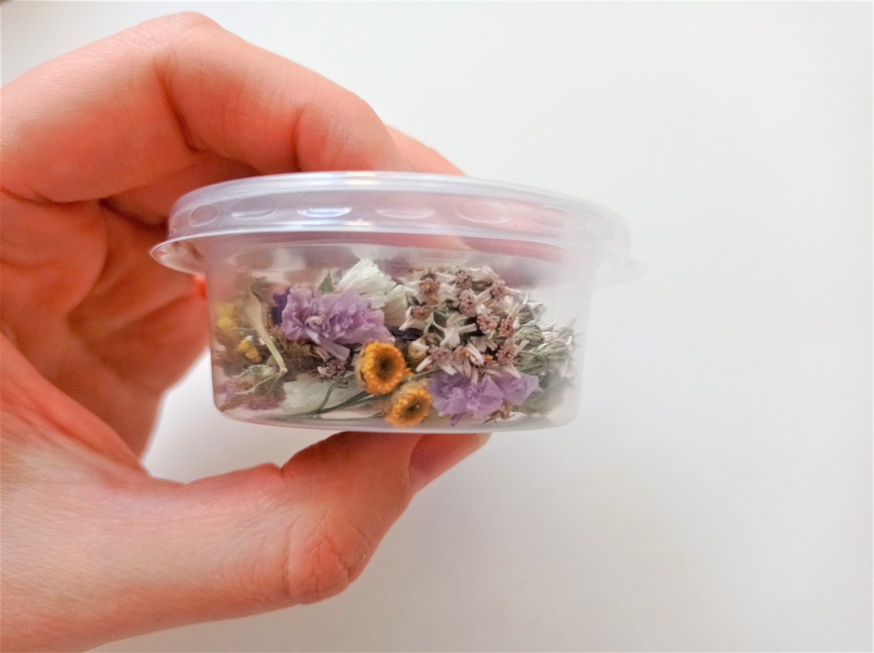 Flores secas para manualidades de resina, mezcla de arte de uñas, pequeñas  mini flores secas (paquete de 6 cajas, alrededor de 260 unidades)