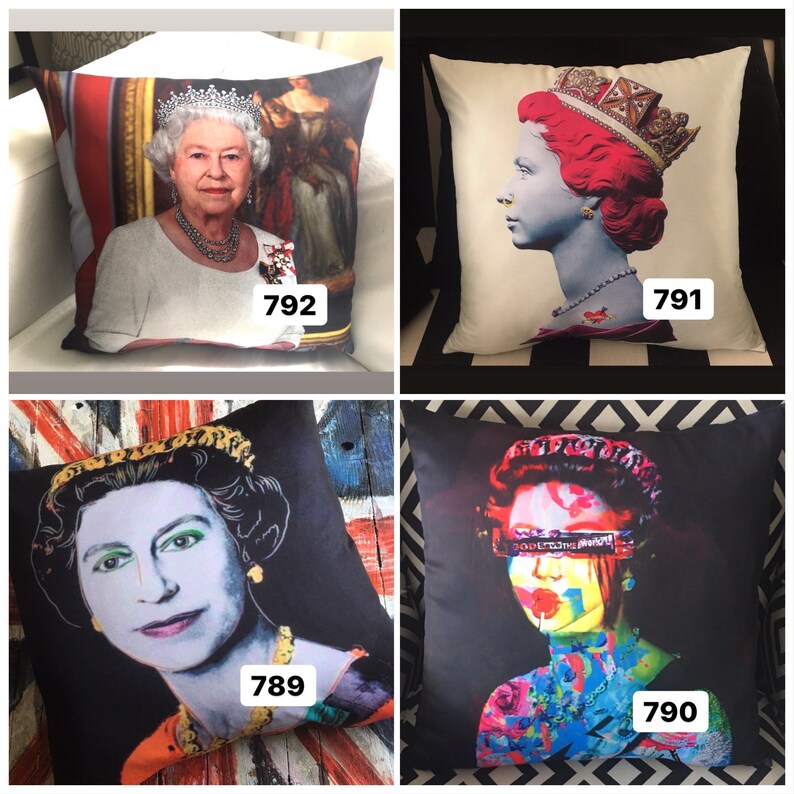 Queen Elizabeth Pillow Etsy