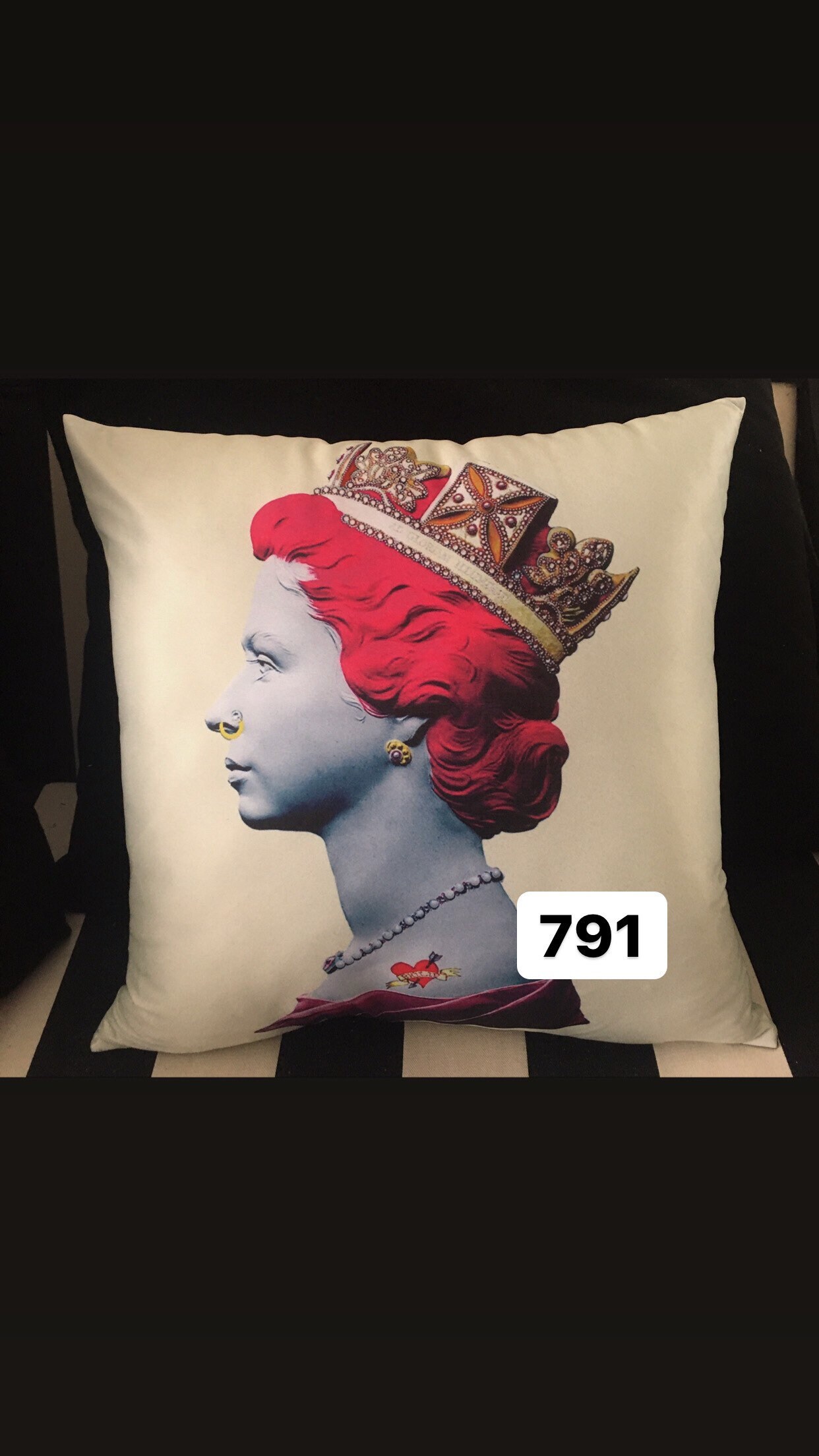 Queen Elizabeth Pillow Etsy