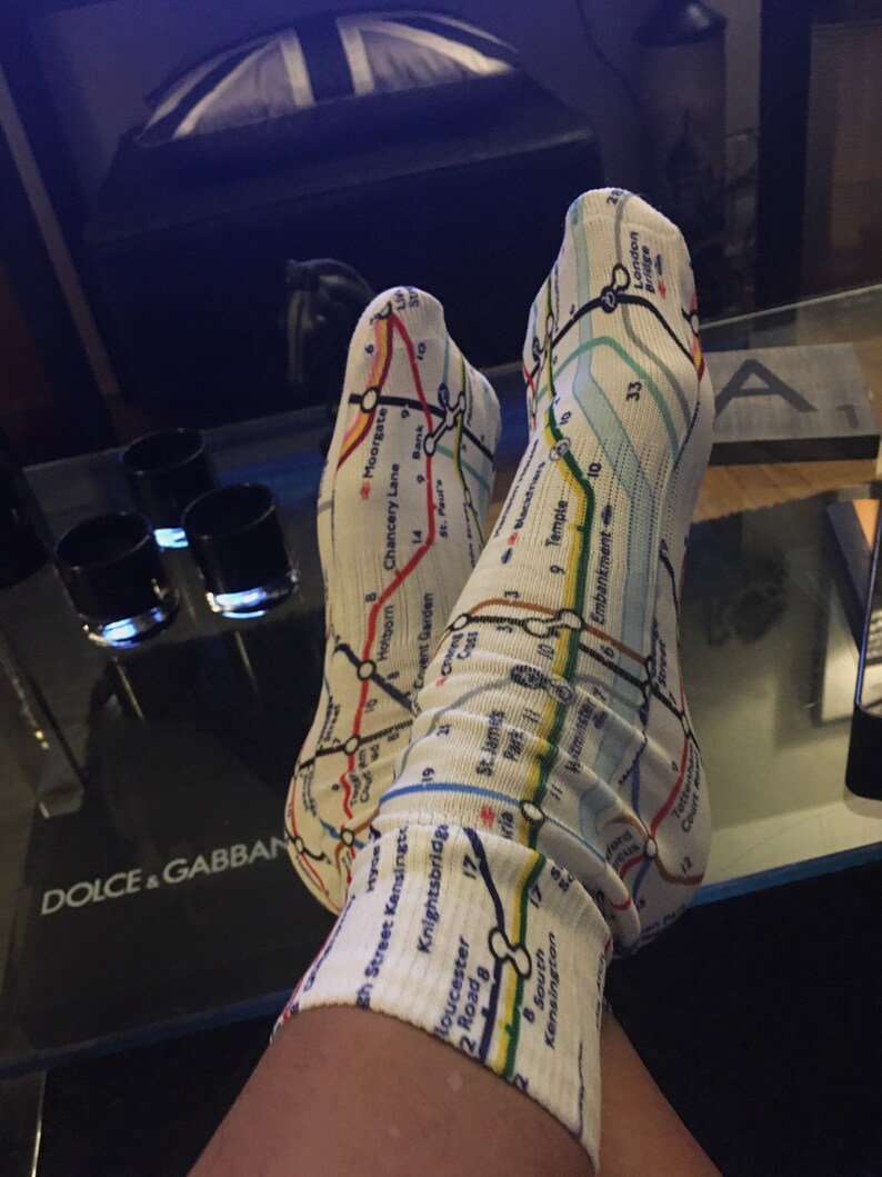 Tube Map Sock or Tube Map Pillow or Tube Map Tea Towel Etsy