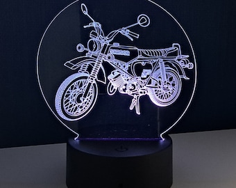 Simson S 51 Enduro Plexiglaslicht Geschenk mit Farbwechsel