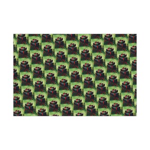 Black Green Red Gift Wrap paper roll kwanzaa holiday birthday