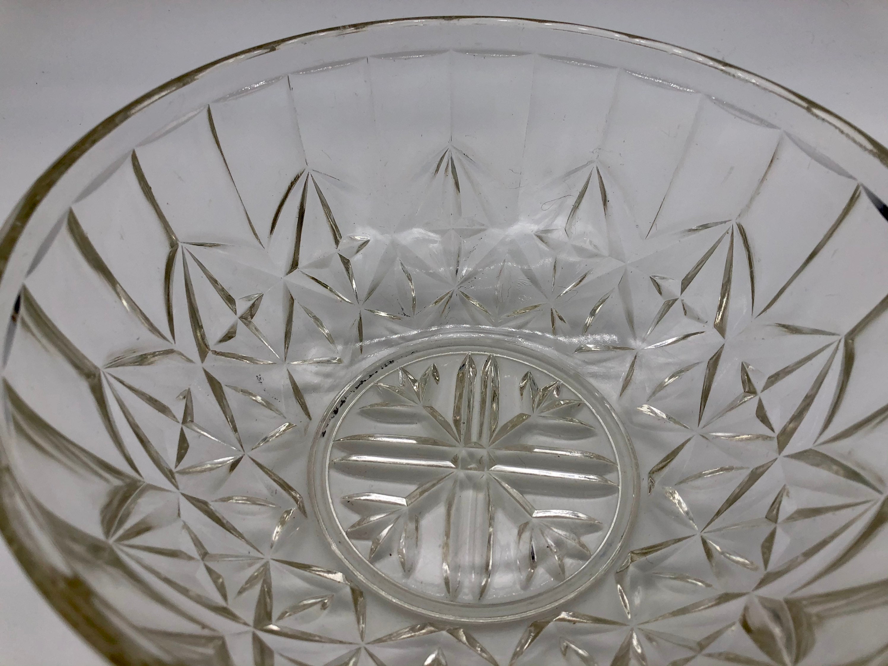 Large vintage trifle dish Etsy