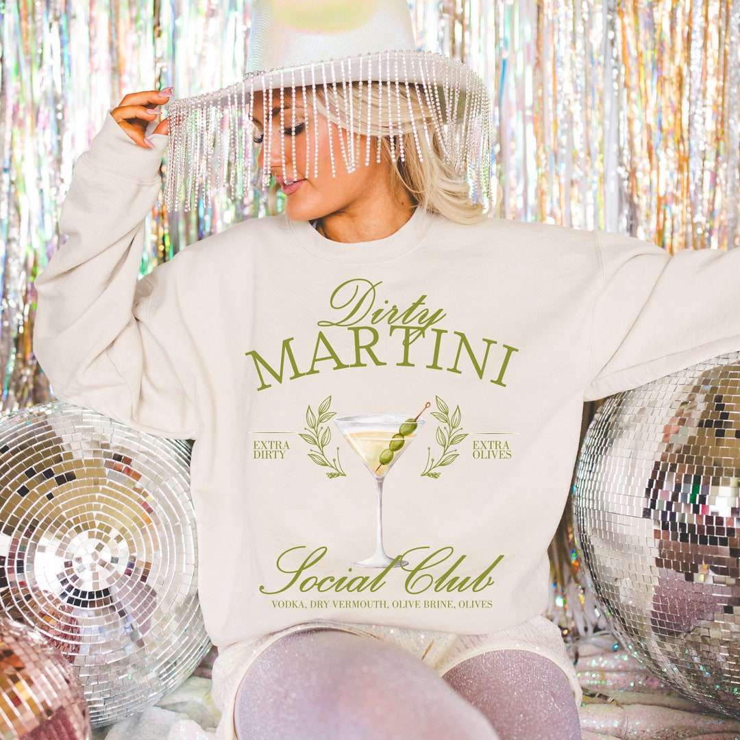 Dirty Martini Retro Cocktail T Shirt main image 0