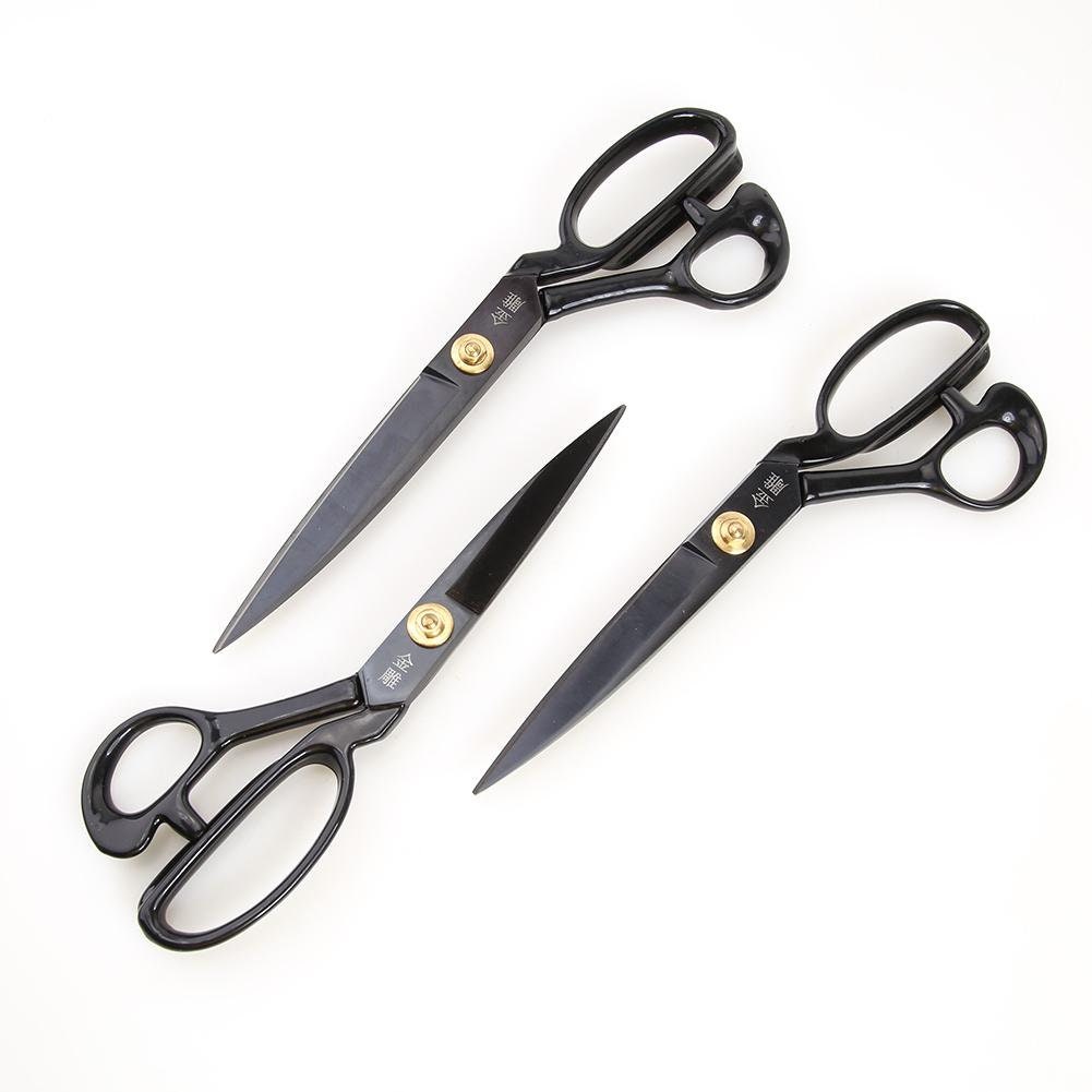 Stainless Steel Heavy Duty Black Color Handle 8'' Dress Making Tailor  Scissors Fabric Cutting Sewing Scissors Cloth Cutting Scissors 