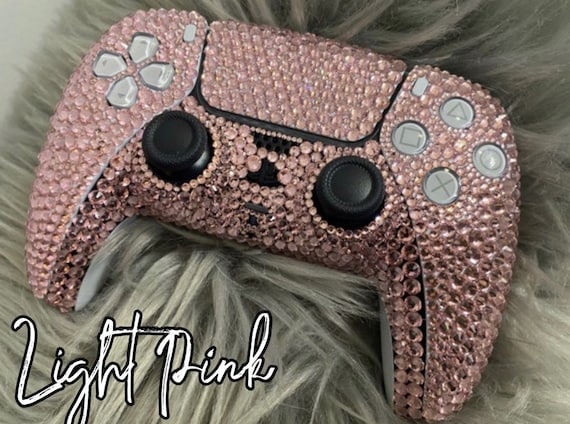 Custom Pink Bling Rhinestone, Gems, Pink Crystal, Sparkly, Bedazzled Girly  Gamer Girl, Bedazzled Ps4/ps5 Video Game Controller 