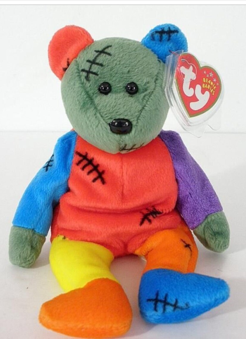 With ERRORS TY Beanie Babies Baby Frankenteddy Retired Etsy