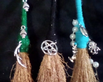 Witches Broom Altar Broom Besom Broom Sea Witch Green Witch