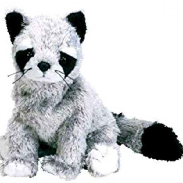 ERRORS TY Beanie Babies Raccoon Bandito the Raccoon Retired