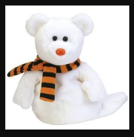 TY Beanie Babies Baby Shivers the Ghost Bear Vintage Retired Etsy UK