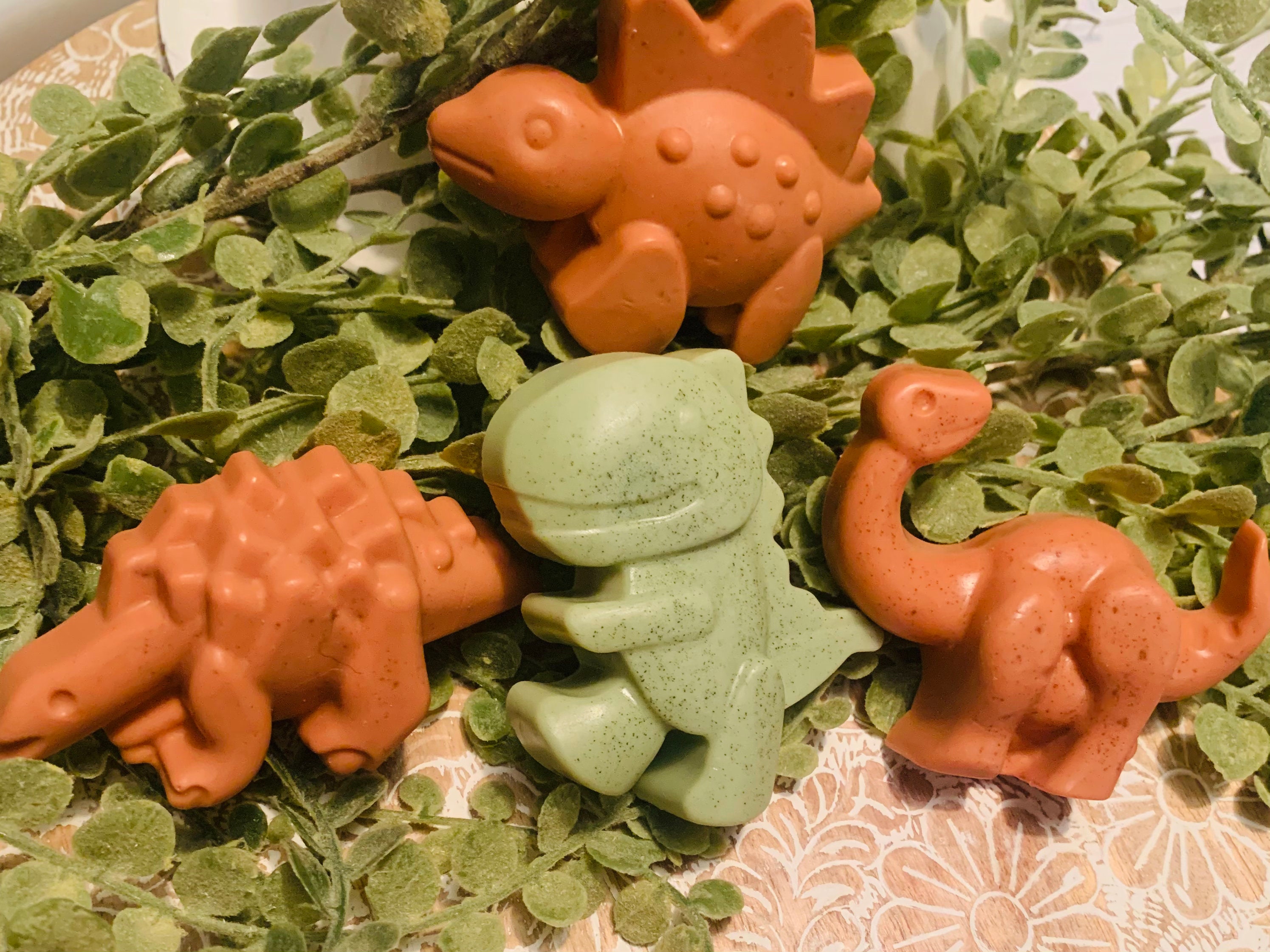 Childrens dinosaur soaps 2 pk. Etsy