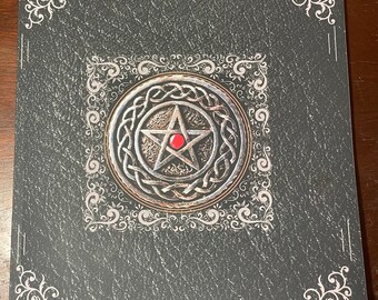 Pentagramm Buch der Schatten – Blanko, gepunktetes Grimoire, 100 Seiten