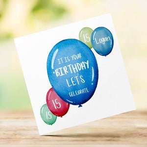 Tarjeta de Cumpleaños Personalizada para Hijo Especial - Adolescente - Niños - Sobrino / Regalo para él