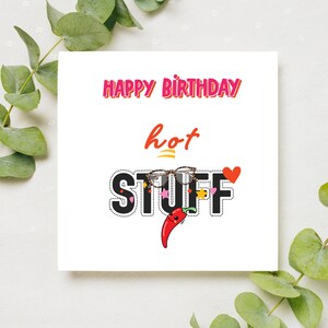 Carte d'anniversaire femme drôle pour femme, petite amie, petit ami, elle, trucs chauds, cadeau d'anniversaire pour femme