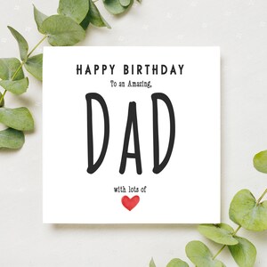 Cartão de feliz aniversário para o melhor pai: cartão de pai super incrível, presente para o pai