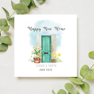 Carte personnalisée nouvelle maison, carte Happy New Home, carte Home Sweet Home, carte Happy First Home, carte maison personnalisée, carte de déménagement