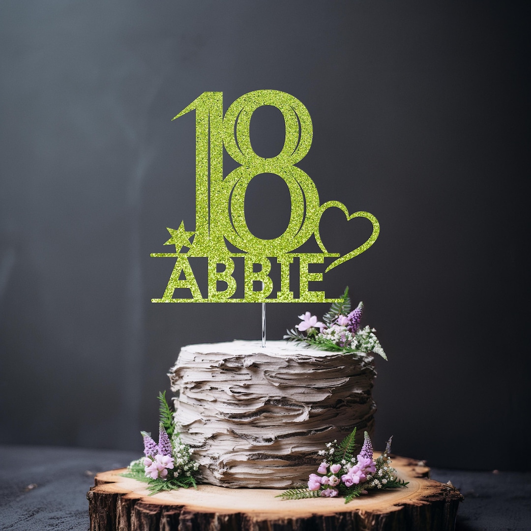 Personalised 18th Birthday Cake Topper for Daughter or Granddaughter - Etsy