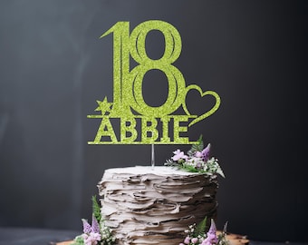 Personalised 18th Birthday Cake Topper for Daughter or Granddaughter