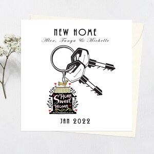 Carte personnalisée de nouvelle maison | Heureux nouveau cadeau à la maison | Félicitations pour votre nouvelle maison
