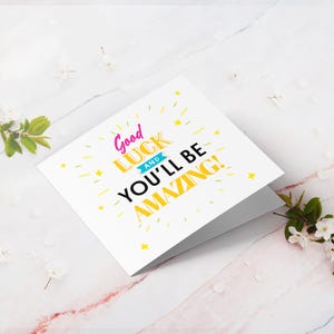 Good Luck Card: Congratulations Card, New Job, Graduation - Etsy