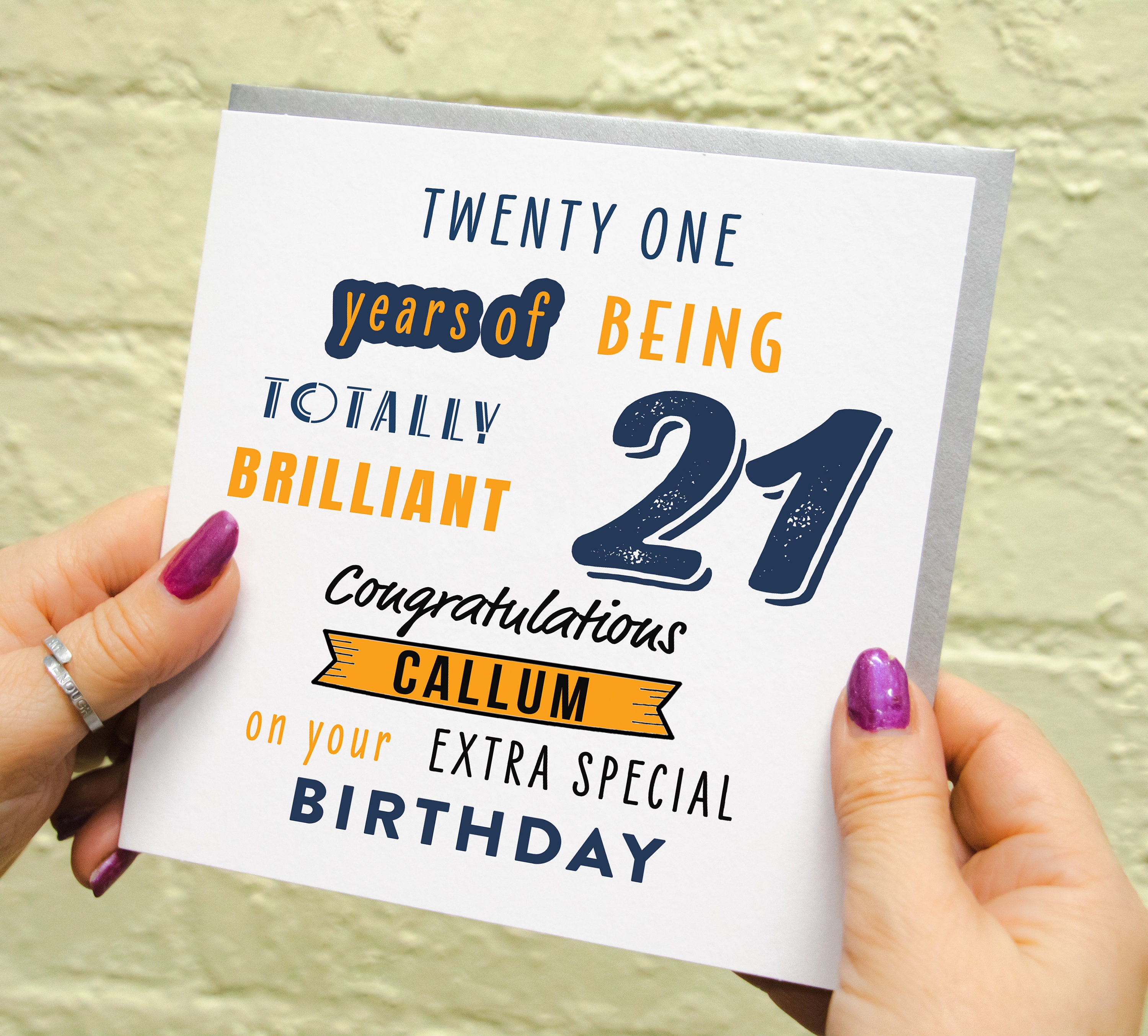 Personalised 21st Birthday Card for Son 21st Birthday Card - Etsy UK